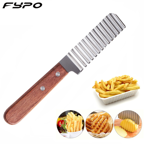 Wave Potato Cutter Slicer Fruit Vegetable Knife Stainless Steel  Carrot Edged Knife Kitchen Gadget Cooking Tools Accessories ► Photo 1/6