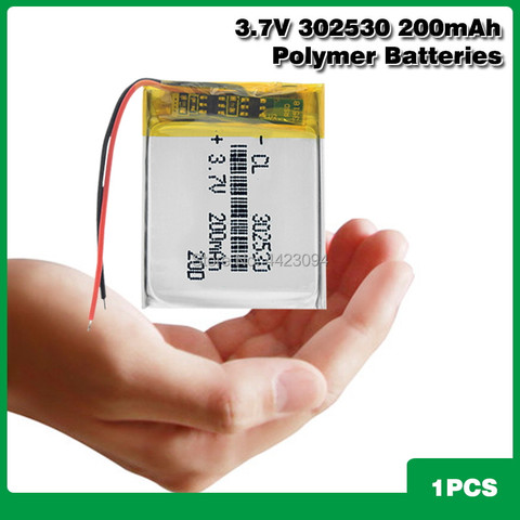 High Quality 302530 200mAh 3.7V Lithium Polymer Battery 032530 Li-ion battery for MP3 MP4 Digital Products voice recorder ► Photo 1/6