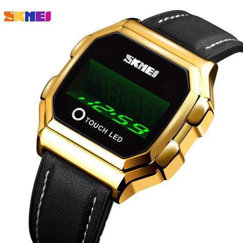 SKMEI Top Brand Creative Touch Screen LED Display Men's watches Waterproof Male electronic Wrist Watch Relojes Para hombre 1650 ► Photo 1/6