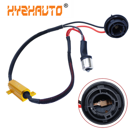 HYZHAUTO 1156 P21W Py21w Decoder Car Canbus Cable No Flickering Error Canceller BA15S BAU15S Resistor 50W 1Pcs ► Photo 1/4