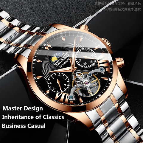 AILANG 2022 New Men's Watch Automatic Mechanical Waterproof Watch Business Fashion Multifunction ► Photo 1/6