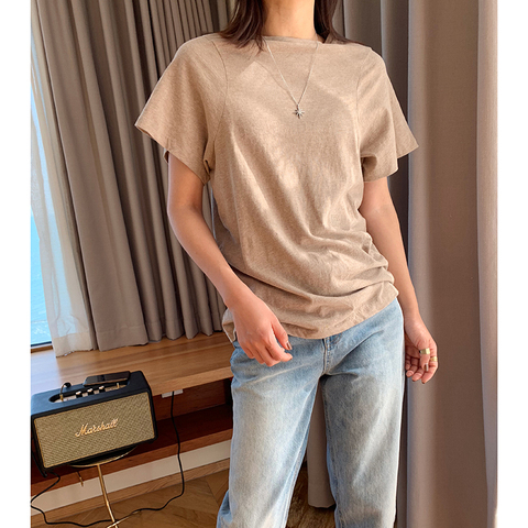 2022 New Cotton T-shirt Short Sleeve Embroidery Summer T Shirt White/Black/Khaki ► Photo 1/5