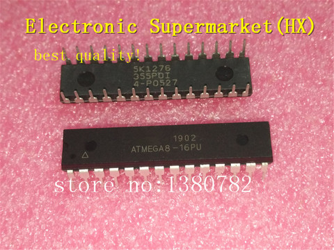 Free Shipping 10pcs/lots ATMEGA8-16PU DIP-28  New original  IC In stock! ► Photo 1/3