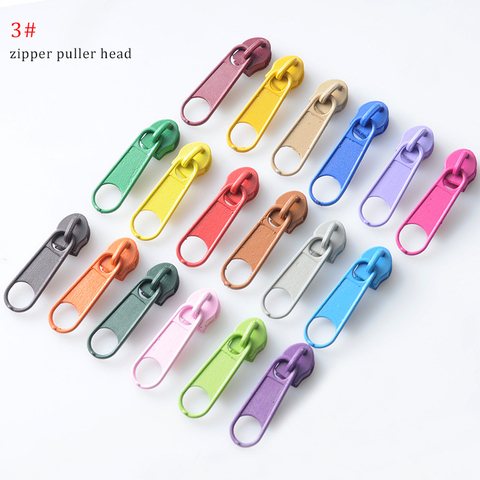 3# Zipper Sliders DIY Zipper Puller Head metal  zipper head 10/30/100pcs For Clothing Bags Home Textile Sewing Tailor Accessorie ► Photo 1/6