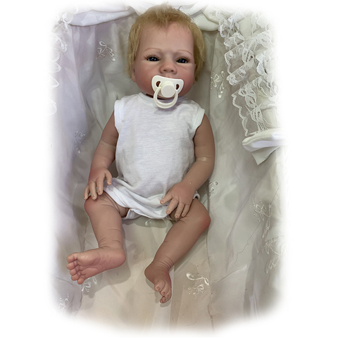 Buy Online 50cm Reborn Baby Dolls Premie Bebe Doll Realistic Newborn Baby Soft Full Body Silicone Vinyl Boy Girl Doll Xmas Gift For Kids Alitools