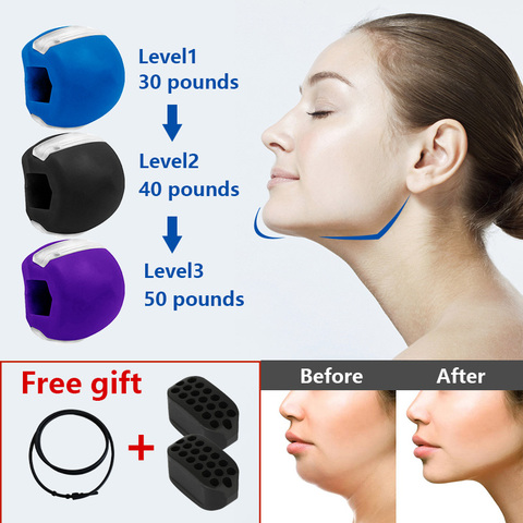 Jaw Line Jawline Trainer Muscle Exerciser Chew Ball Breaker Face
