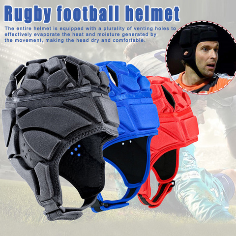 Prefessional Football Soccer Helmet Rugby Scrum Cap Headguard Goalie Hat Head Protector &T8 ► Photo 1/6