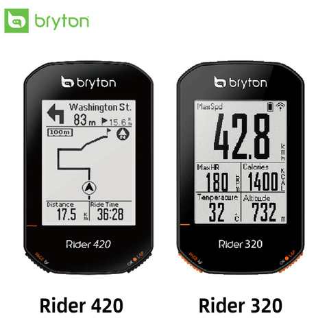 Bryton Rider 320 420 GPS Bike  Computer Global Navigation Satellite System Waterproof IPX7 ANT+  sensors ► Photo 1/6