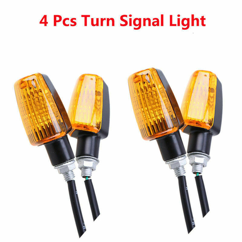 4Pcs/set 12V Universal Motorcycle Turn Signal Indicator Light Turning Amber Lamp Bulb Motorbike Lamps Blinker Flash Bike Lamp ► Photo 1/6