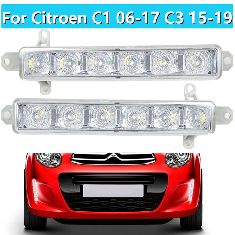 9802795580 Fog Lights Fog Light For Peugeot 308 2013-2022 LED DRL Headlight For Citroen C-Elysee Berlingo B9 C1 C3 MK2 2005-2022 ► Photo 1/6