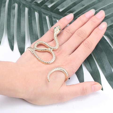 Punk Animal Bracelet Hip Hop Crystal Snake Bracelets For Women Bohemian Gold Bronze Bracelets Bangles Gifts Drop Shipping ► Photo 1/6