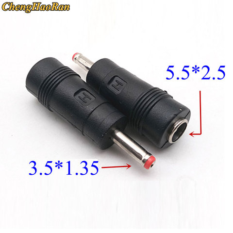 1pcs 3.5 x 1.35 mm male to 5.5x2.1/5.5x2.5 female socket jack DC Power Connector Adapter Laptop 5.5*2.1/5.5*2.5 to 3.5*1.35 ► Photo 1/1