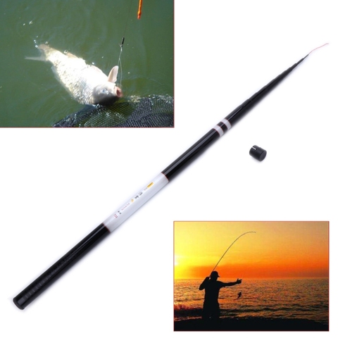 Fishing Rod 3.6-7.2m Fiberglass Ultra Light Telescopic Carp Outdoor Tackle 62KF ► Photo 1/6