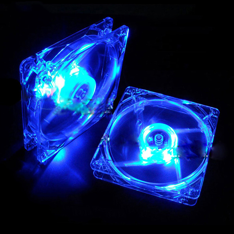 120mm PC Computer fan 4 LEDs Case colorful Cooling Fan Plastic 12CM Fan for Computer Case CPU Cooler Radiator pk arsylid  cooler ► Photo 1/6