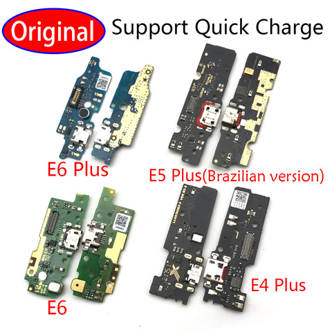 10Pcs/Lot,  USB Charge Port Jack Dock Connector Charging Board Flex Cable For Moto E4 E5 Play E6 Plus Play E6s Replacement Parts ► Photo 1/6