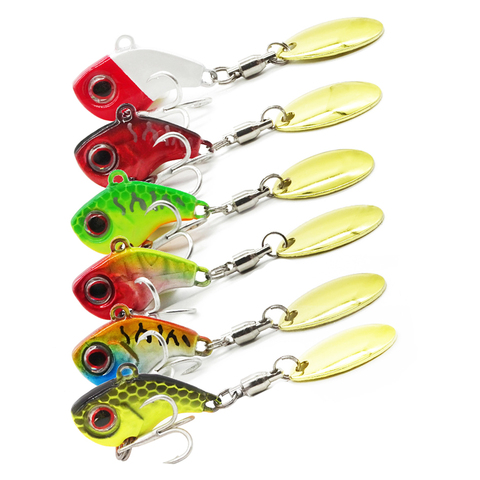 FANGBLUE Mini 3Pcs Spinnerbait Metal 10g/15g/20g VIB Fishing Lure Set Swivel Sinking Wobbler Lures Carp Fishing  Accessories ► Photo 1/6