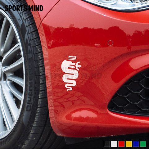 2 X Vinyl Car-Styling For Alfa Romeo Giulia Stelvio 159 147 156 Giulietta Duetto GT Accessories Car Stickers Decals Automobiles ► Photo 1/6