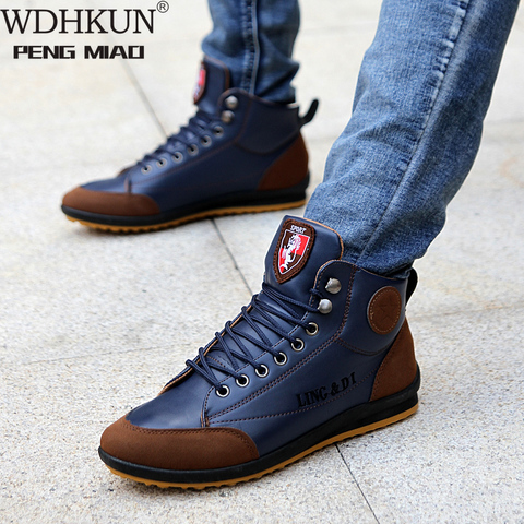 Men's Boots Spring And Autumn Winter Shoes Large Size B Department Botas Hombre Leather Boots Shoes Sneakers Boots Men Shoes ► Photo 1/6