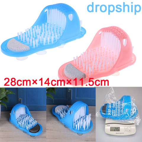 Foot Care Tool Bath Shoe Shower Feet Foot Cleaner Scrubber Washer Brush Bathroom Massage Feet Remove Dead Skin Massager Slippers ► Photo 1/6