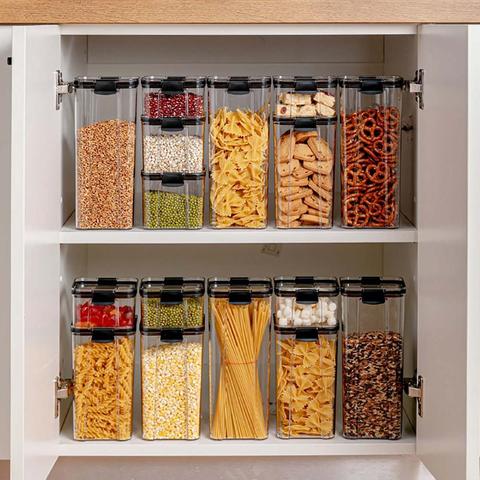 Rubbermaid Brilliance Pantry 3-Piece Set, Clear and Airtight Food and Pantry  Storage Containers kitchen organizer - AliExpress