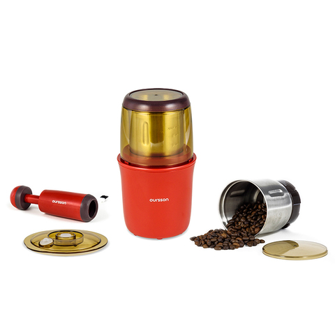 Coffee grinder Oursson OG2075 grind coffee, cocoa and spices, large container, vacuum pump, high power ► Photo 1/4