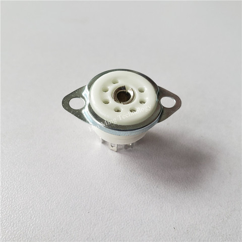 20pcs ceramic tube socket seat GZC7-F small 7 pin silver feet for 6J1,6J2,6J3,6J4,6J5,6Z4,EAA91,EC92 ► Photo 1/4