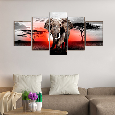 Full 5D Diy Diamond Painting Elephant 3D Diamond Painting Round Rhinestones Diamant Painting Embroidery Home Decor ► Photo 1/6