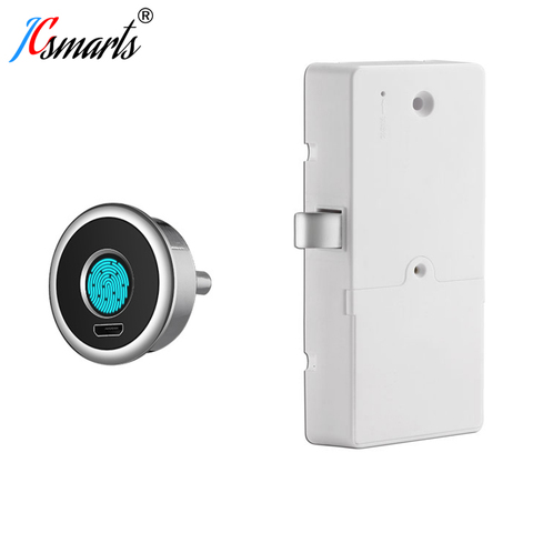 Easy DIY 2022 Full Automatic Semiconductor Keyless Fingerprint Lock Cabinet Drawer Security locker Lock With Biometric Reader ► Photo 1/6