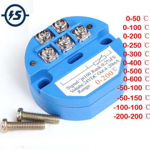 RTD PT100 Temperature Sensor Meter Transmitter Isolated Detector Module -200-200 Celsuis 0-600 Celsuis 4-20MA ► Photo 1/6