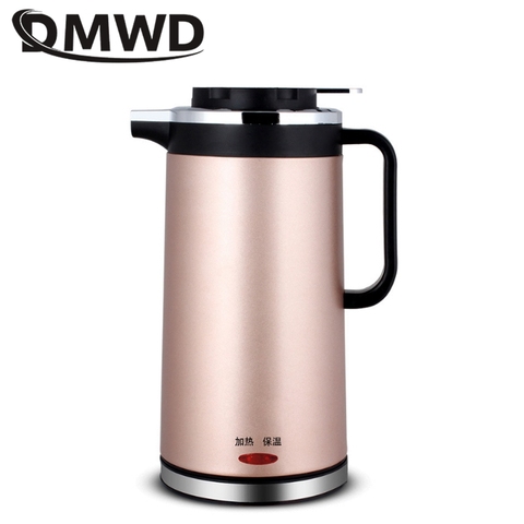 DMWD 1.8L 220V Electric Kettle Quick Heating Water Boiler Stainless Steel Water Heater Teapot Double-layer Heat Preservation ► Photo 1/1