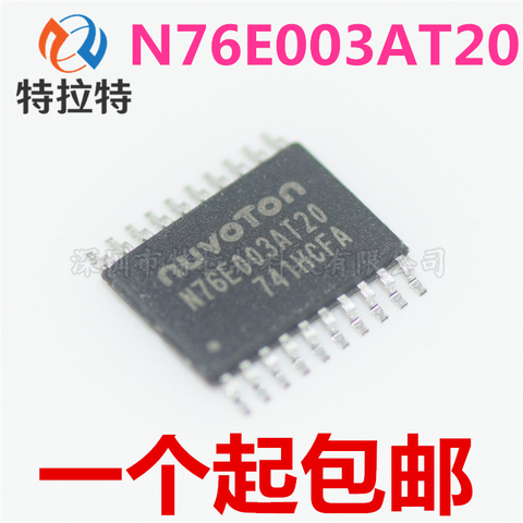10pcs/lot 100% New N76E003AT20 N76E003 TSSOP20 Chipset ► Photo 1/3
