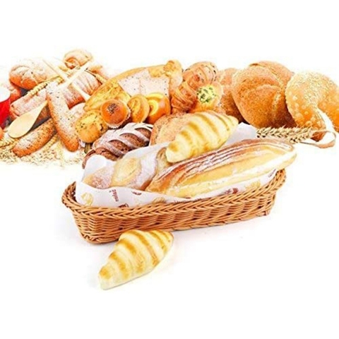 Oval Wicker Woven Basket Bread Basket Serving Basket Baguette French Bread Mass Proofing Baskets Dough Banneton Baskets ► Photo 1/6