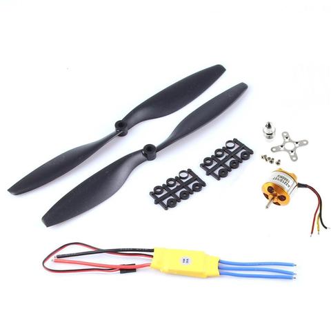 A2212 1000KV 2200 Brushless Outrunner Motor +SimonK 30A ESC+1045 Propeller(1 pair) Quad-Rotor Set for RC Aircraft Multicopter ► Photo 1/6