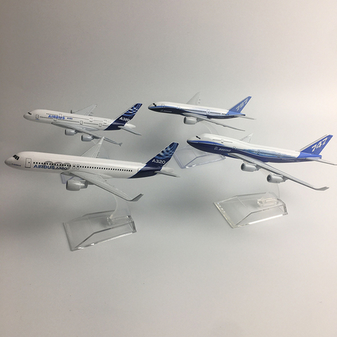 JASON TUTU Original model a380 airbus Boeing 747 airplane model aircraft Diecast Model Metal 1:400 airplane toy Gift collection ► Photo 1/6