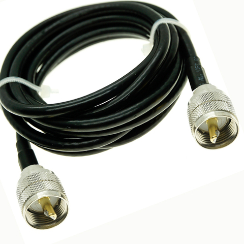 RG58 Cable UHF Male to UHF Male PL259 PL-259 Plug Connector RF Coax Pigtail Jumper ► Photo 1/1