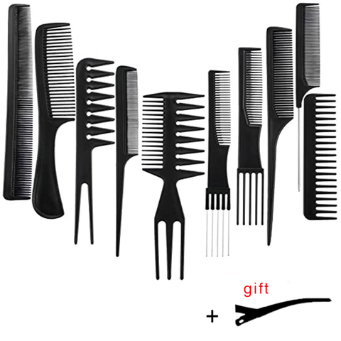 Stylist Anti-static Hairdressing Combs,Multifunctional Hair Design Hair Detangler Comb Makeup Barber Haircare Styling Tool Set ► Photo 1/6
