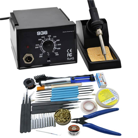 Newest Strong power High Quality 600W  936 Soldering Station Electric Solder Iron    with tips for BGA solder station ► Photo 1/6