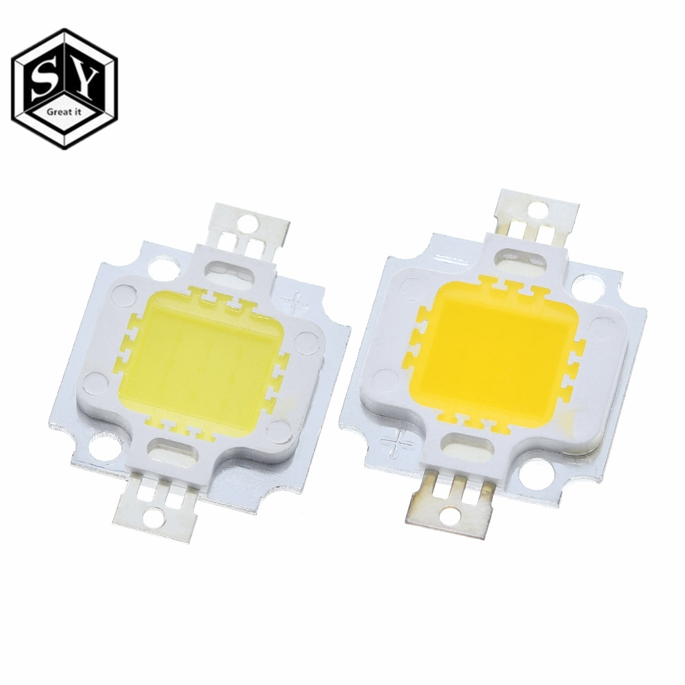 10 Lots High power 10W White Warm Light Bulb Lamp floodlight LED Chip Diode