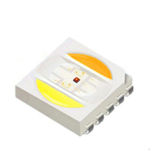 100-100Pcs 5050 RGB+CCT LED Chip 5050 RGBWW led 5050 Sanan SMD Beads White Warm White +5050RGB 5 in1 ► Photo 1/3