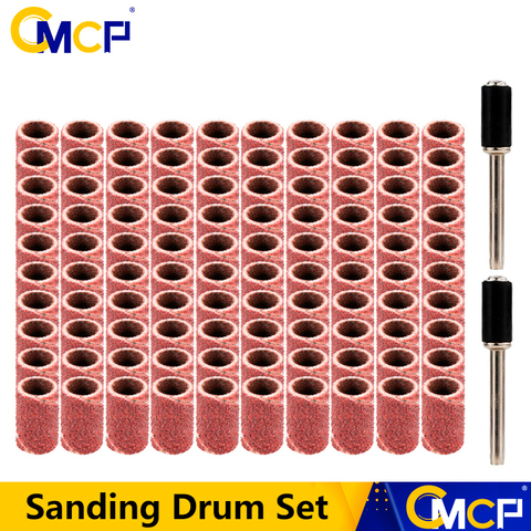 CMCP #80 #100 #120 Sanding Bands For Nail Drills 6.35mm Grinding Sanding Discs For Dremel Abrasive Tools Sanding Drum Set ► Photo 1/6