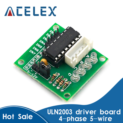 High-power ULN2003 Stepper Motor Driver Board Test Module For Arduino AVR SMD ► Photo 1/6