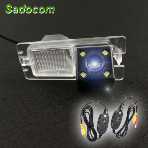 HD Car CCD 4LEDS Night Vision Backup Rear View Reversing Camera Waterproof Parking For Ssangyong Rexton Kyron Korando Actyon ► Photo 1/6