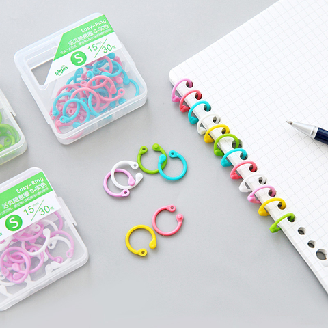 Yoofun Creative Plastic Multi-Function Circle Ring DIY Albums Loose-Leaf Colorful Book Binder Hoops Office Binding Supplies ► Photo 1/5