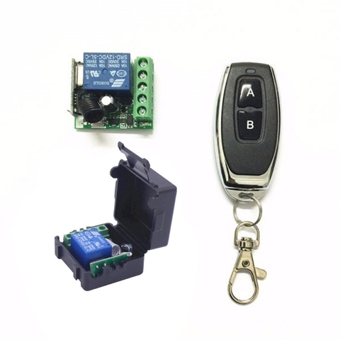 DC 12V 1CH Relay Receiver Module RF Transmitter 433Mhz Wireless Remote Control Switch Learning Momentary Toggle Latching code  ► Photo 1/6