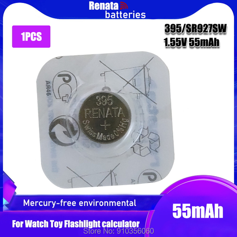 Renata Silver Oxide Watch Battery 395 SR927SW 927 1.55V 100% original brand renata 395 renata 927 battery ► Photo 1/6