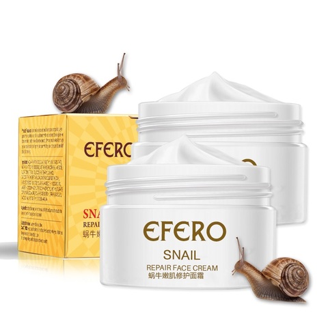 efero Snail Cream Moisturizing Face Cream for Snail Repair Anti Aging  Essence Face Whitening Cream Wrinkles Firming Skin Care ► Photo 1/6