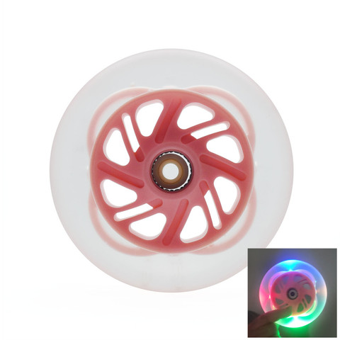 125mm*24mm LED marathon inline speed skating wheels high brightness flash shine glue skating tire 125 speed wheel 6 pcs/lot ► Photo 1/6