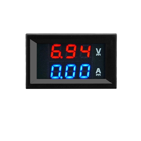 DC 100V 10A Voltmeter Ammeter Blue + Red LED Amp Dual Digital Volt Meter Gauge ► Photo 1/6