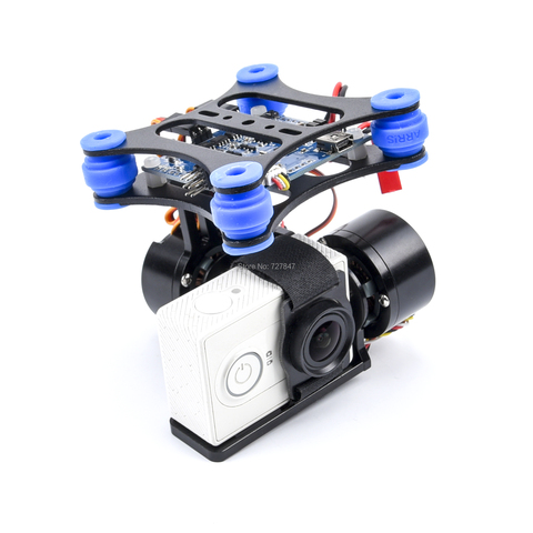 RTF 2 Axis Metal Brushless Gimbal w/ BGC Controller Board 2208 Motors for GoPro 3 / Xiaomi / SJ4000 Camera 1 2 Walkera X350 Pro ► Photo 1/6