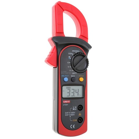 UNI-T UT201 Digital Clamp Meter DC AC Voltage AC Current Meter Auto Range Multimeter Resistance Diode test LCD Backlight ► Photo 1/5